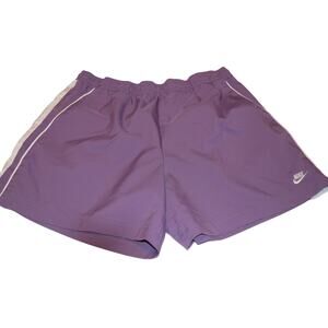 Nike Purple Athletic Running Shorts Elastic Waist Lined Women Large